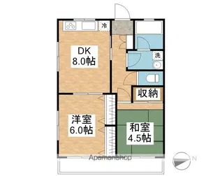 アーバンウエスト【203号室】の間取り