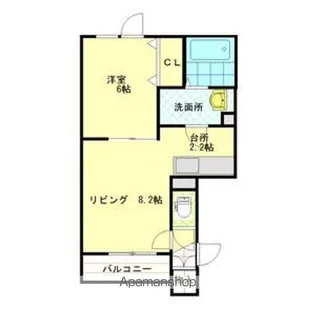 LA RUCHE C (ラ リュッシュ C)【1階】の間取り
