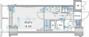 グランド・ガーラ新宿【4F-6号室】の間取り