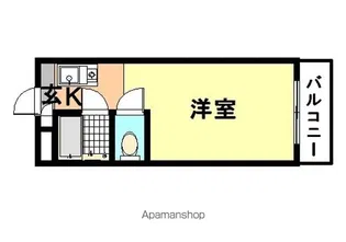 アーバンハイツテラモト【405号室】の間取り