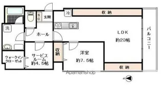 シェリーヒルズ横浜【3階】の間取り