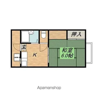 ツダハイツ【2階】の間取り