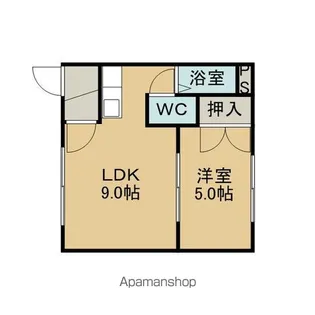 グランドールノースヒル【C号室】の間取り