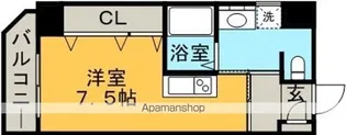 パレット駅西【2階】の間取り