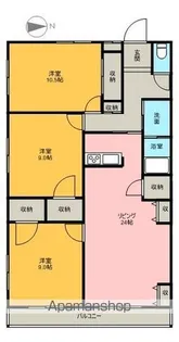 メゾンロア上岡本【5階】の間取り