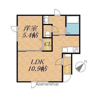 LITHOS【1階】の間取り