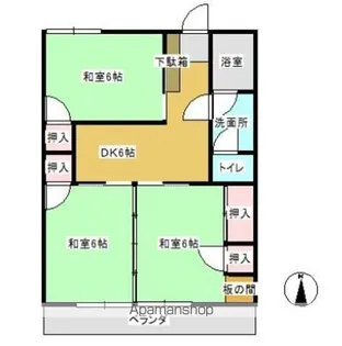 古賀第一ビル【202号室】の間取り