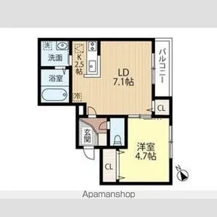 ATLANTIS SUEHIRO【207号室】の間取り