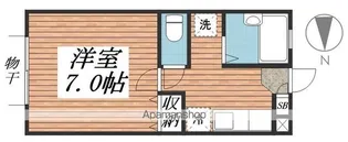 ルミエール大久保【1階】の間取り