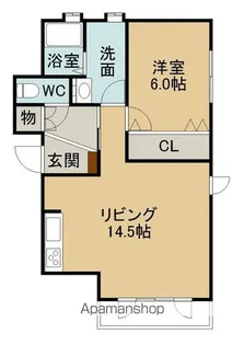 メープルコートⅡ【202号室】の間取り