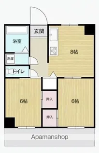 第一好木ビル【401号室号室】の間取り
