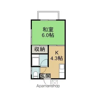 第2横石ハイツ【2階】の間取り