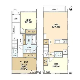 東京都八王子市子安町2丁目【一戸建】の間取り