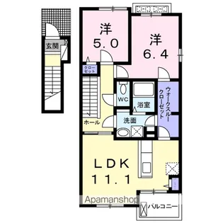 アルタイルⅢ【2階】の間取り
