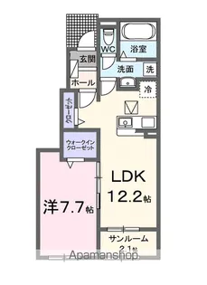 ヴェリタ A【1階】の間取り