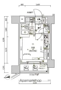 メインステージ南砂町Ⅱ【13階】の間取り