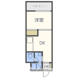 コーポ江越【301号室】の間取り