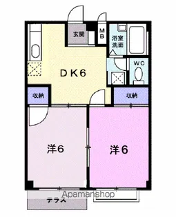ブルースカイ【1階】の間取り