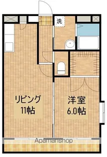 ピーチフローレⅤ【201号室】の間取り