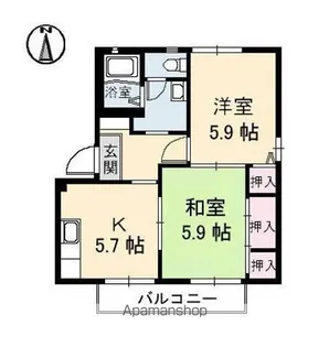 サテライトS1・2棟【2階】の間取り
