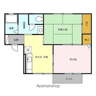 セレナ南湖【1階】の間取り