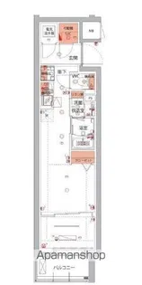 ハーモニーレジデンスパレスフロント【1階】の間取り