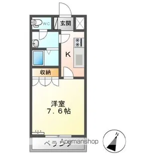 SUN COURT.K(サンコート.ケー)【2階】の間取り