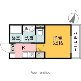 アンビエンテ武蔵藤沢【202号室】の間取り