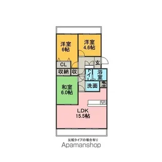 セルサス・コロク【4階】の間取り