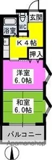 パークサイド黒川【3階】の間取り