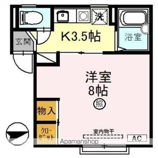 Honey Bee(ハニー ビー)【2階】の間取り