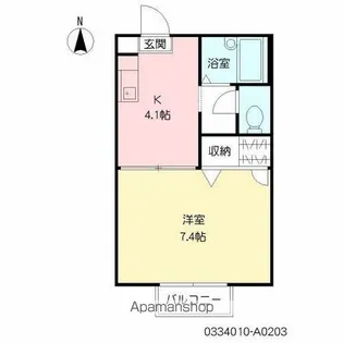 ニース矢野【2階】の間取り