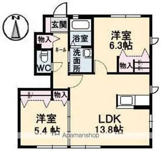 アルカ・フトーラ A棟【1階】の間取り