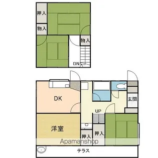 愛媛県松山市余戸東5丁目【一戸建】の間取り