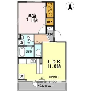 グランビア A【3階】の間取り
