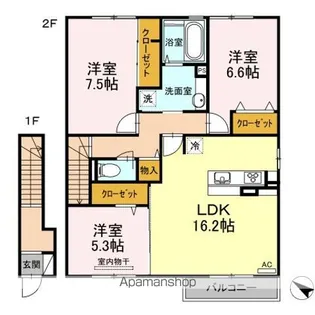 マルベリー草戸【2階】の間取り