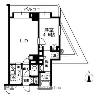レジディア中落合A棟【5階】の間取り