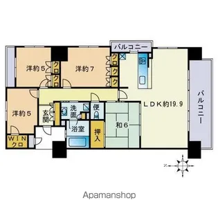 MJR香椎【9階】の間取り