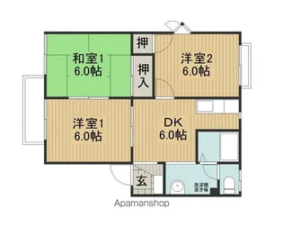 フレグランス増沢A棟【201号室】の間取り