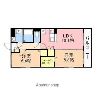 エトワール蘭【2階】の間取り