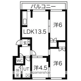 大光参番館【4階】の間取り