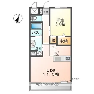 フェアリーガーデン【2階】の間取り