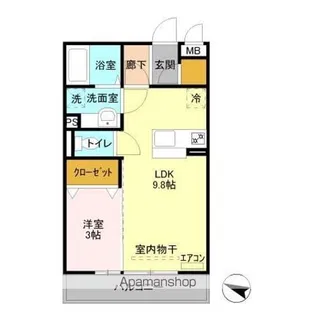 フローラ【2階】の間取り