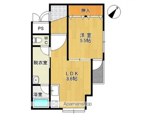 シティ根元【2A号室】の間取り