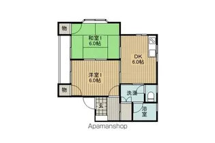 パークコート中大塩【1階】の間取り