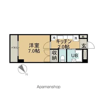 アバンザ鵬図【406号室】の間取り