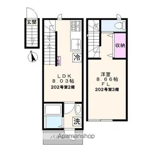 チャルテ西早稲田【おとり物件なし】#学生・社会人におススメ!【2階】の間取り
