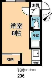 パブリックヴィラⅢ【206号室】の間取り