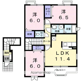 フォルシュ【2階】の間取り