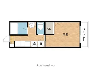 シャーロットタウン【106号室】の間取り